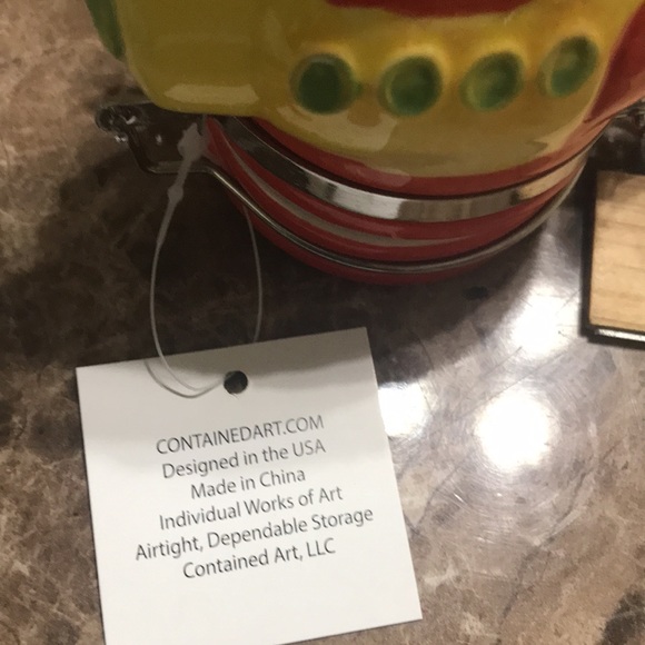 Contained Art Submarine Ceramic Container Jar New - Picture 7 of 13